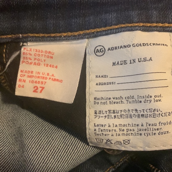 AG The Stilt Cigarette Roll-up Cropped Slim Jeans - Picture 3 of 4